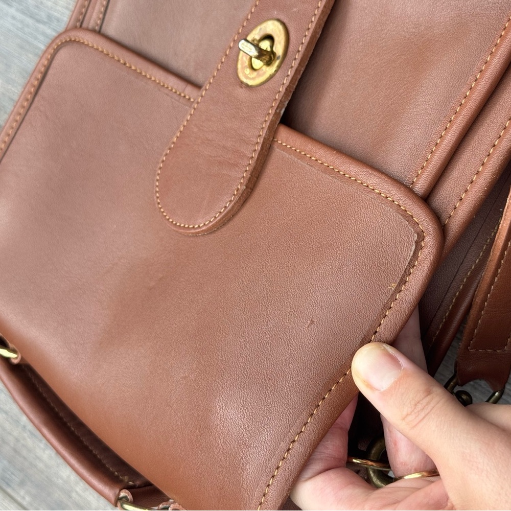 Coach vintage crossbody saddle leather bag - Picture 15 of 16